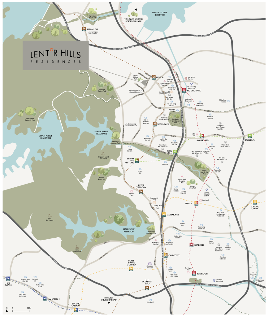 Lentor Hills Residences Location Map