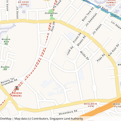 The Serra Residences location map showing surrounding area