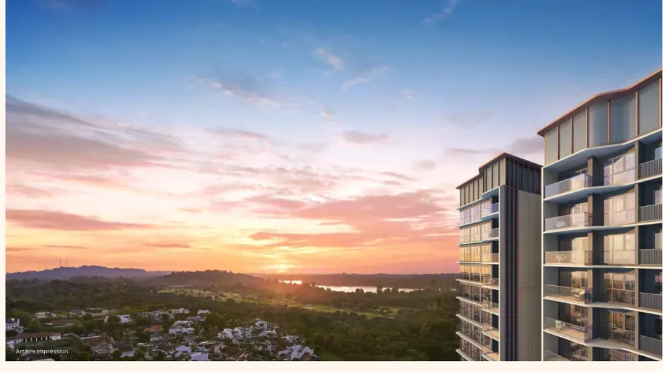 Developer artist’s impression of Thomson Reserve at Bright Hill Drive / Upper Thomson