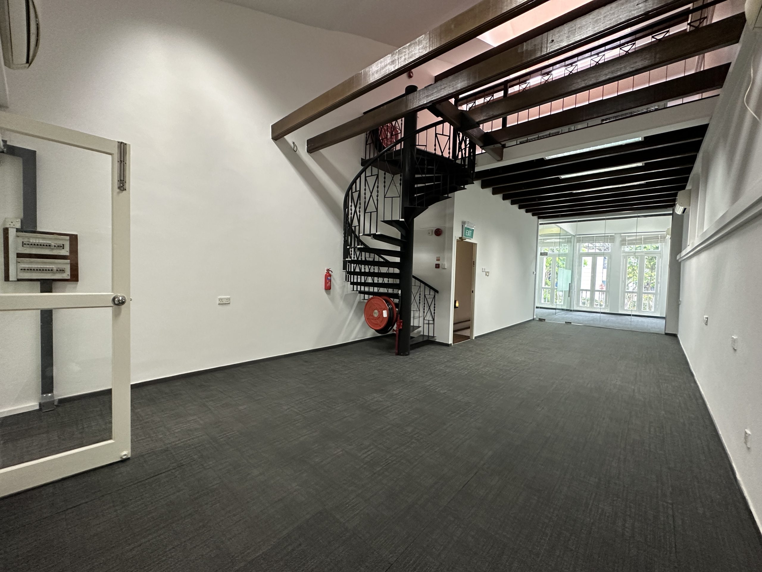 Timber-floor upper level of Cantonment Road shophouse