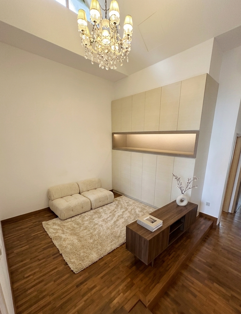 Second floor family area in Seletar Hills terrace house