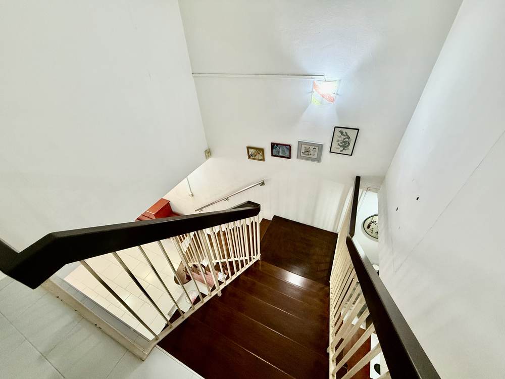 Maisonette staircase showing double-storey living feel
