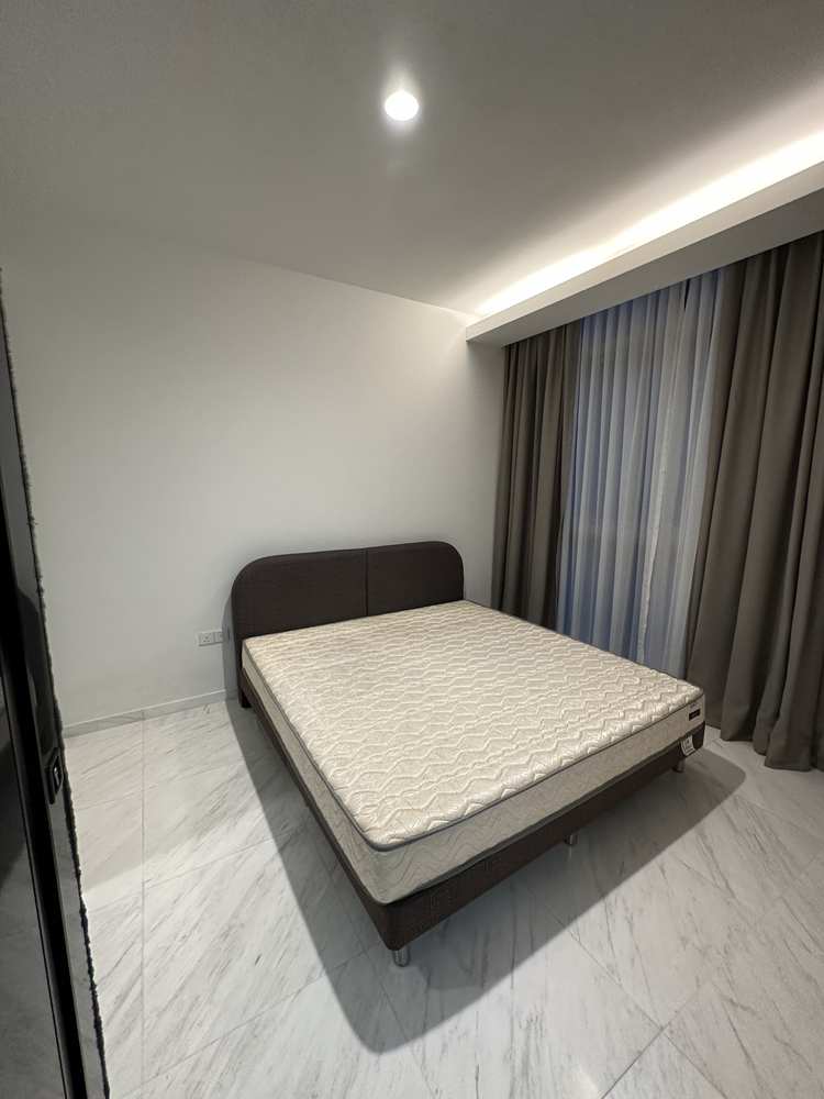 Cairnhill Nine bedroom with curtains and marble flooring