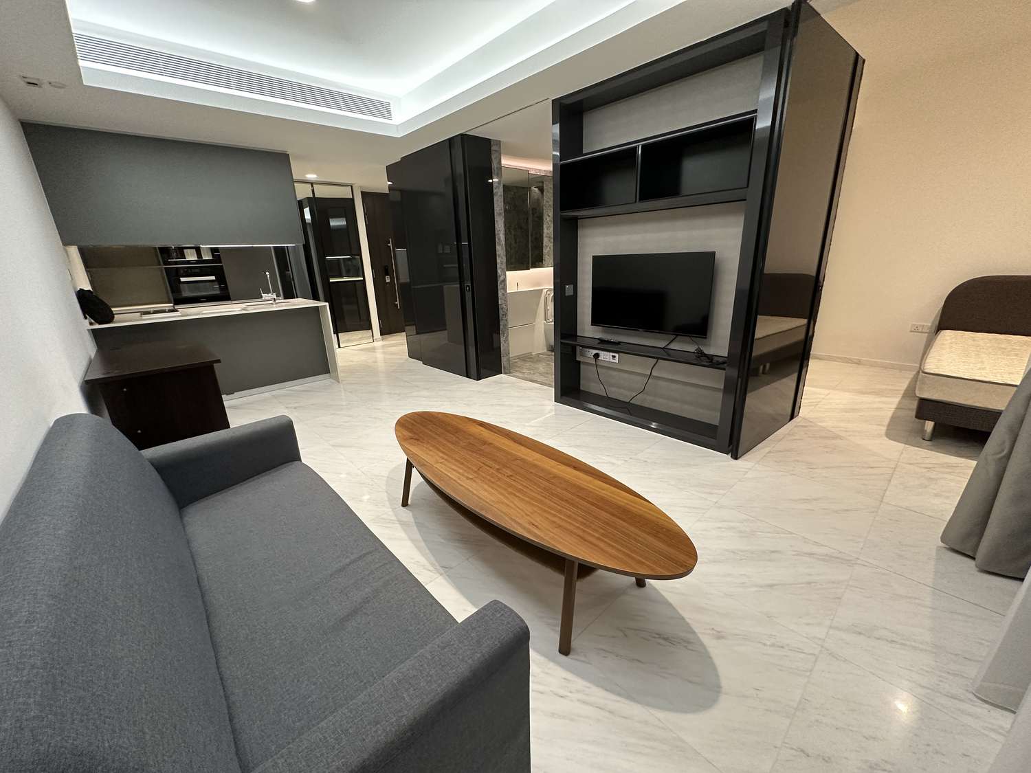 Cairnhill Nine living area and bedroom zone