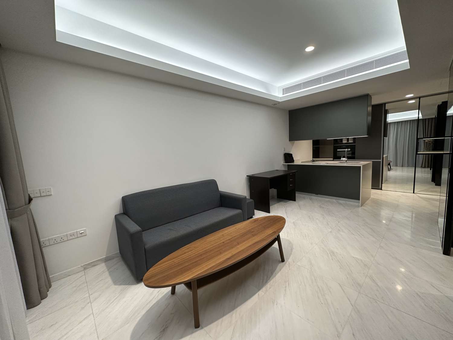 Cairnhill Nine 1-bedroom plus study living and kitchen area
