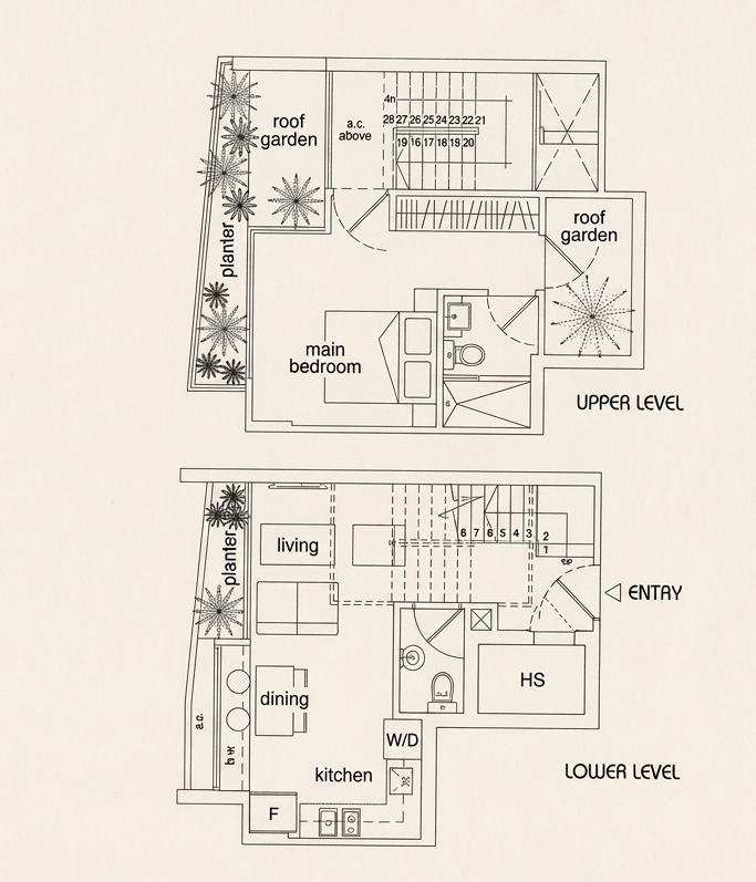 Robertson Edge 1-bedroom penthouse 872 sqft floor plan