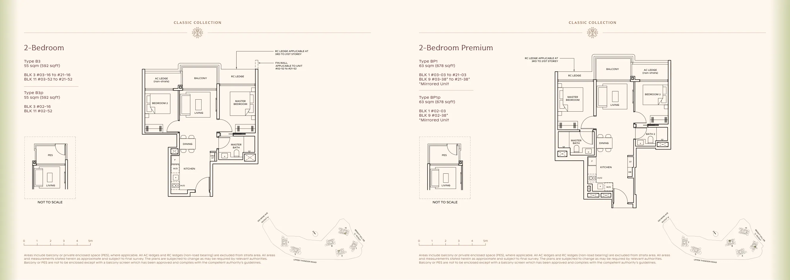 Official Thomson Reserve 2 Bedroom floor plan brochure page 22