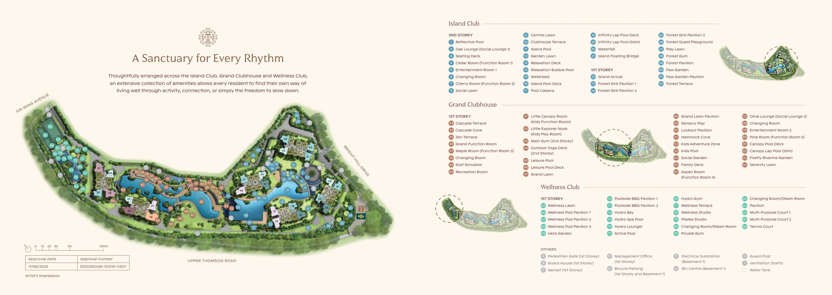 Thomson Reserve official developer site plan, brochure page 14