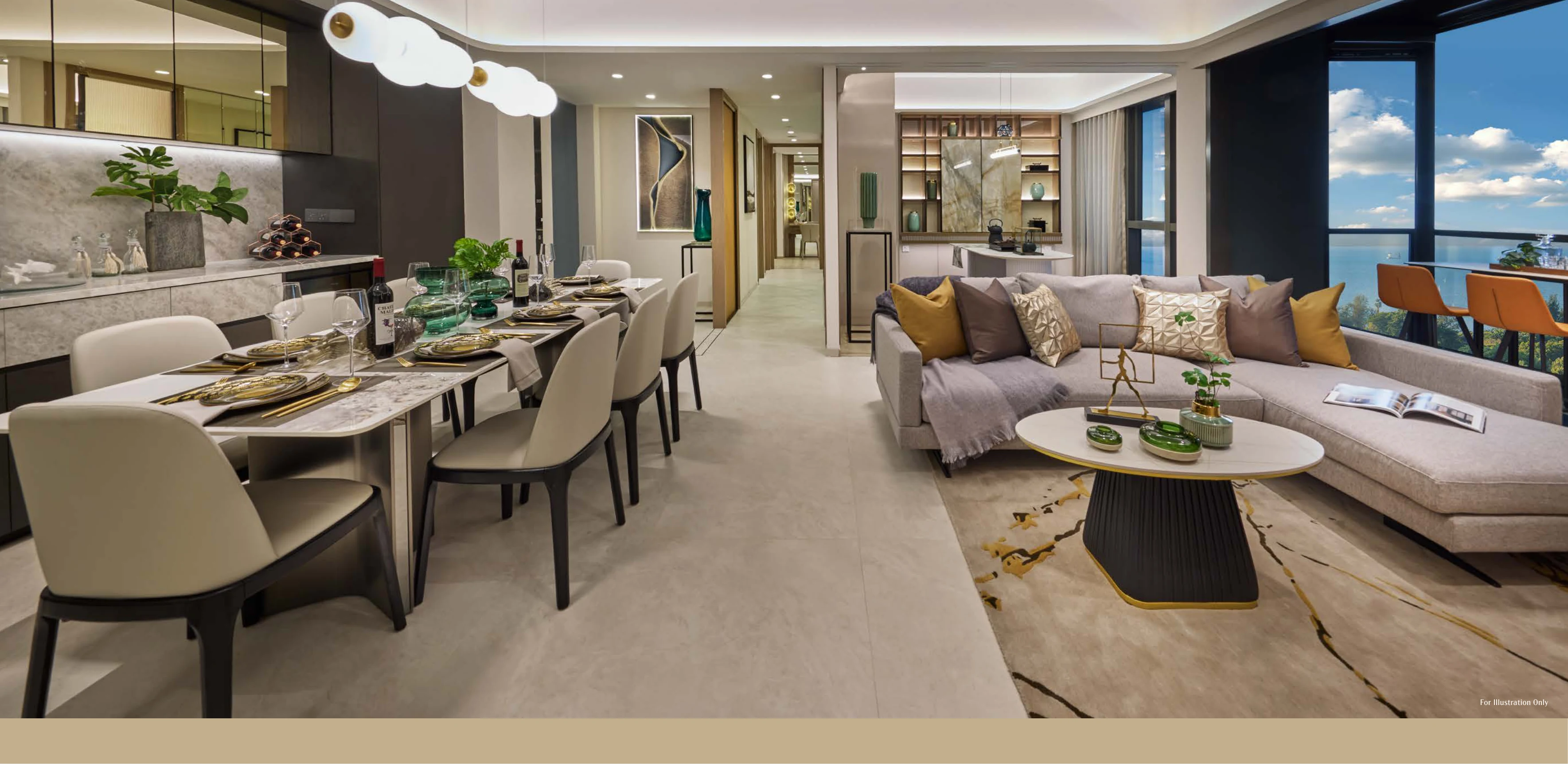Illustrative residential interior at Vela Bay